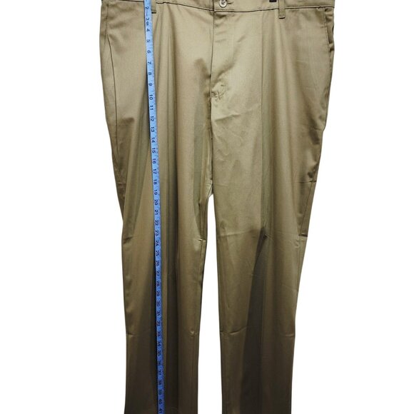 Wrangler Riata Mens Flat Front Relaxed Fit Chino Pants Size 42X30 Stretch  Khaki - Picture 6 of 10